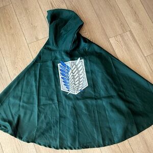 Attack on Titan Scout Regiment Hooded Cloak with Wings of Freedom Emblem